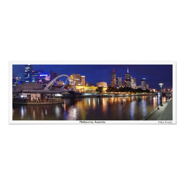 Melbourne, Australia Panorama Photo Print (Front)