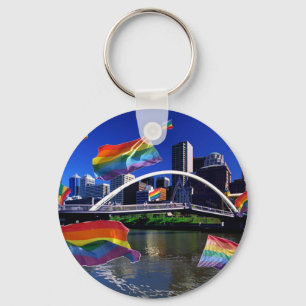 Melbourne, Australia Pride Key Ring