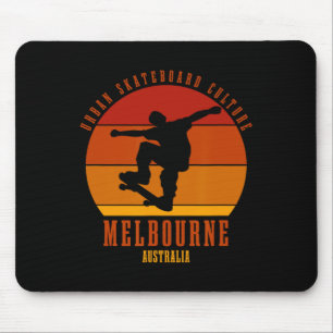 Melbourne Australia Skateboarder Urn Skateboarding Mouse Pad