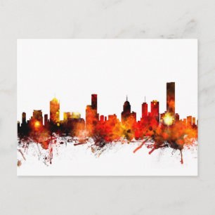 Melbourne Australia Skyline Postcard