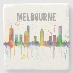 MELBOURNE, AUSTRALIA SKYLINE - Stone Coaster