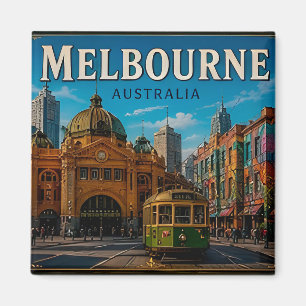 🧲 Melbourne Australia Travel Memory For Visitors Magnet