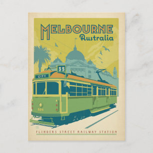 Melbourne, Australia - Trolley Postcard