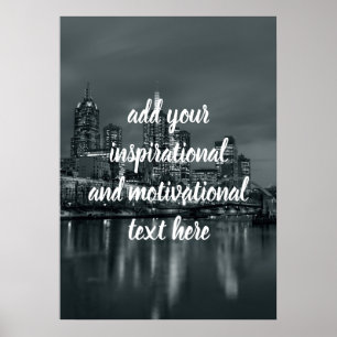 Melbourne by night poster