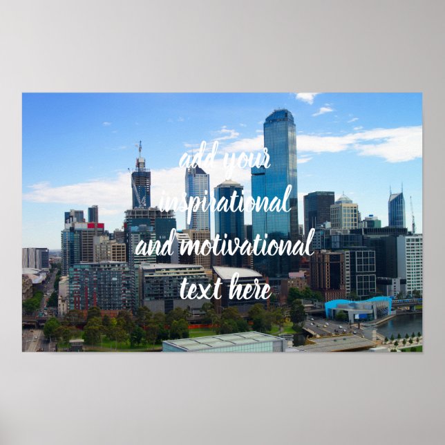 Melbourne city poster (Front)