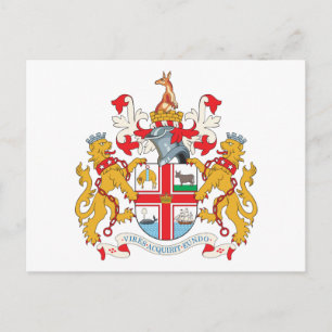 Melbourne Coat Of Arms Postcard