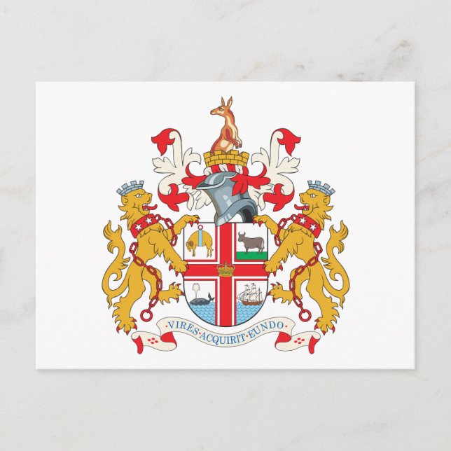 Melbourne Coat Of Arms Postcard (Front)