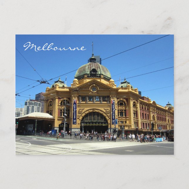 melbourne flinders station postcard (Front)