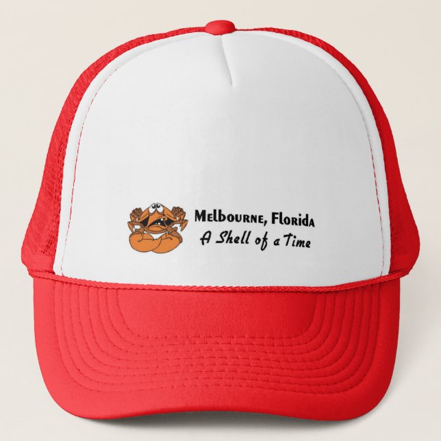 Melbourne, Florida Crab Trucker Hat (Front)