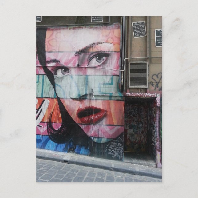 Melbourne Graffiti Urban Art Postcard Hosier Lane (Front)