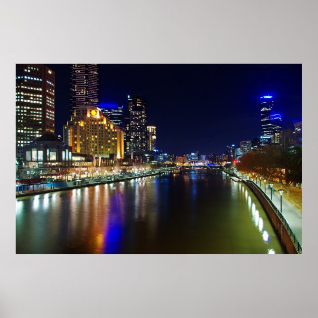 Melbourne in night poster (Front)