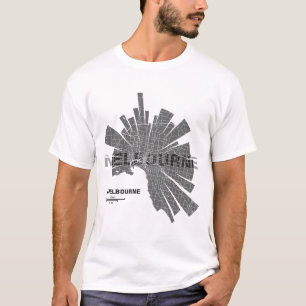Melbourne Map T-Shirt