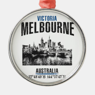 Melbourne Metal Ornament