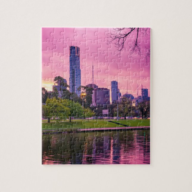Melbourne Pretty In Pink Puzzle (Vertical)