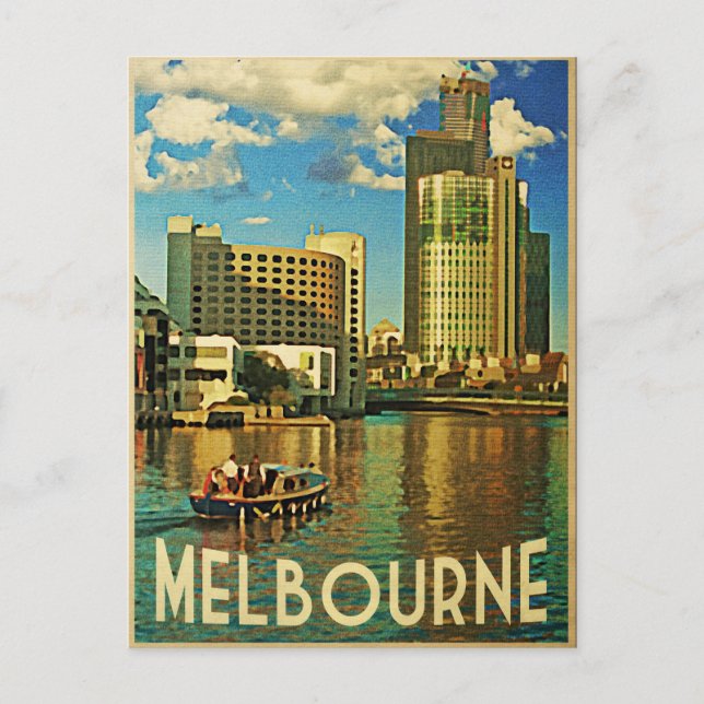 Melbourne Skyline Australia Postcard (Front)