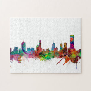 Melbourne Skyline Jigsaw Puzzle
