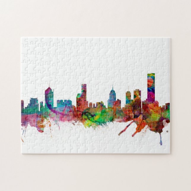 Melbourne Skyline Jigsaw Puzzle (Horizontal)