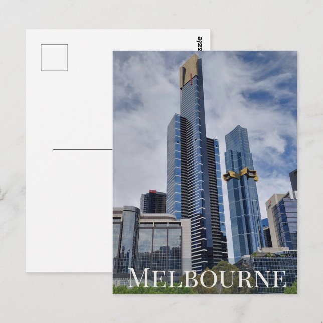 Melbourne Skyline Panorama  Postcard (Front/Back)