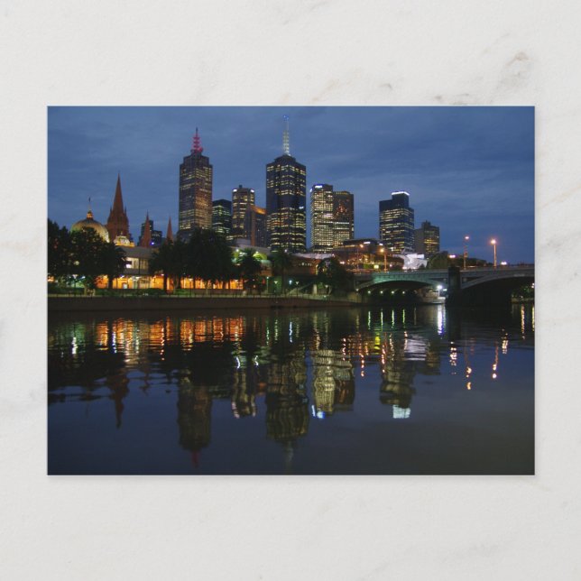 Melbourne Skyline Postcard (Front)