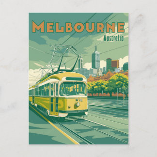 Melbourne Souvenir | Vintage Melbourne Tram Postcard