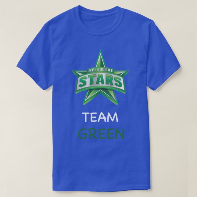 Melbourne Stars Team Green T-Shirt (Design Front)