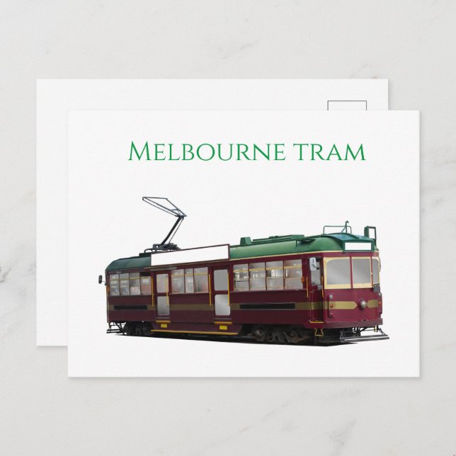 Melbourne tram holiday postcard (Front/Back)
