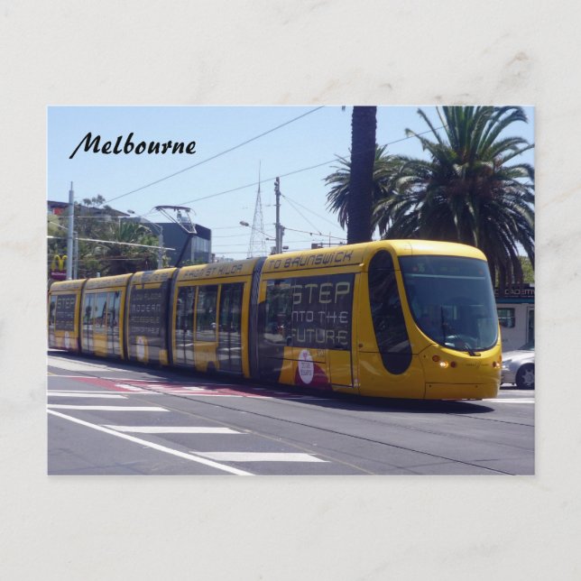 melbourne tram new postcard (Front)
