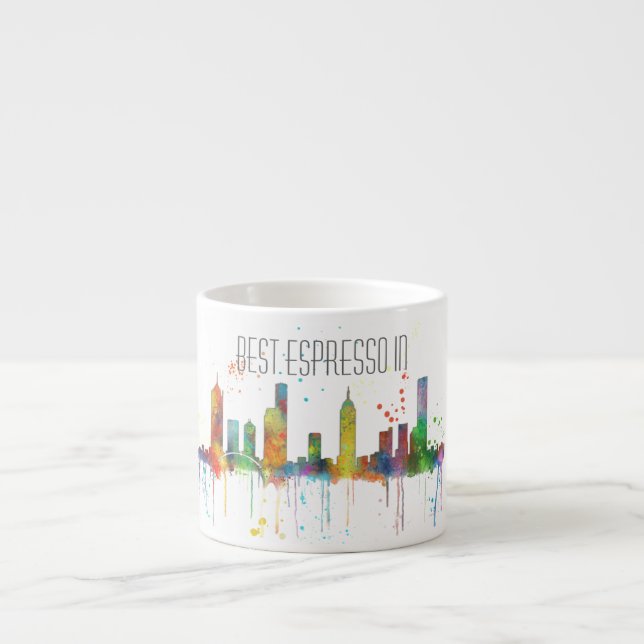 MELBOURNE, VICTORIA AUSTRALIA SKYLINE ESPRESSO CUP (Front)