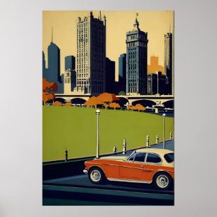 Melbourne vintage poster