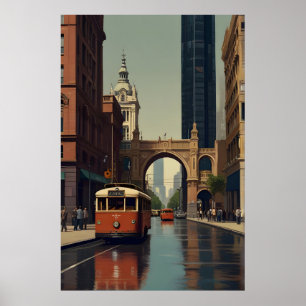 Melbourne vintage poster