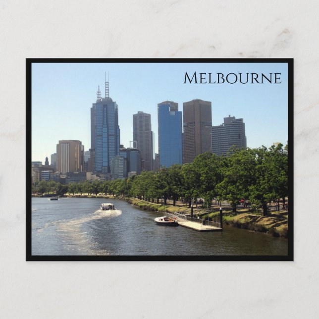 melbourne yarra postcard (Front)