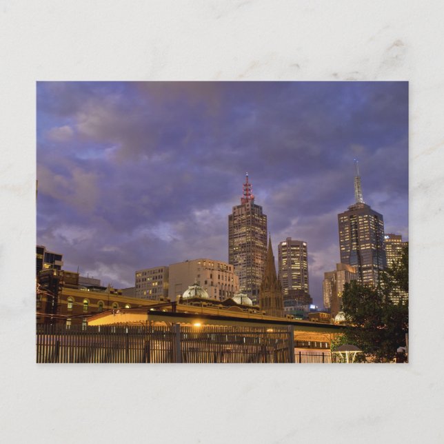 Melbuorne Skyline Postcard (Front)