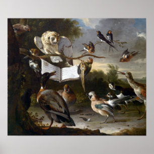 Melchior d'Hondecoeter The Concert of Birds Poster