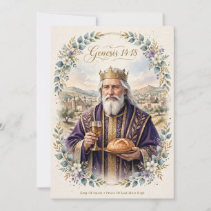 Melchizedek Art Trading Card 5x7 - Genesis 14:18