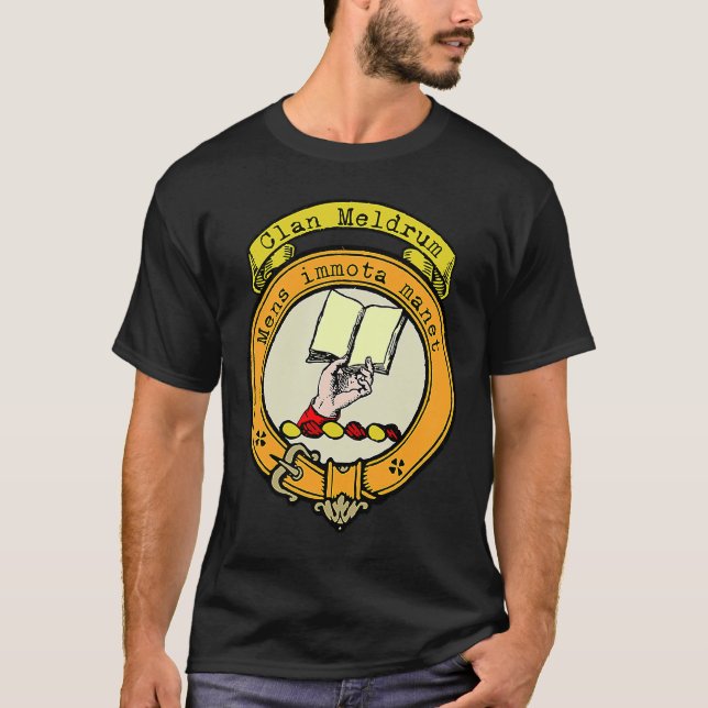 Meldrum Clan Scottish Crest T-Shirt (Front)