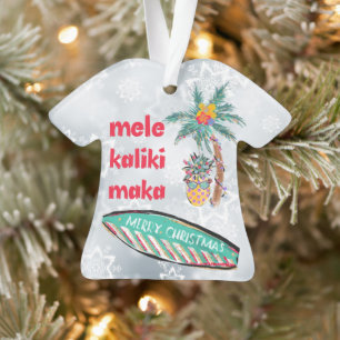 Mele Kalikimaka Aloha Shirt Ornament