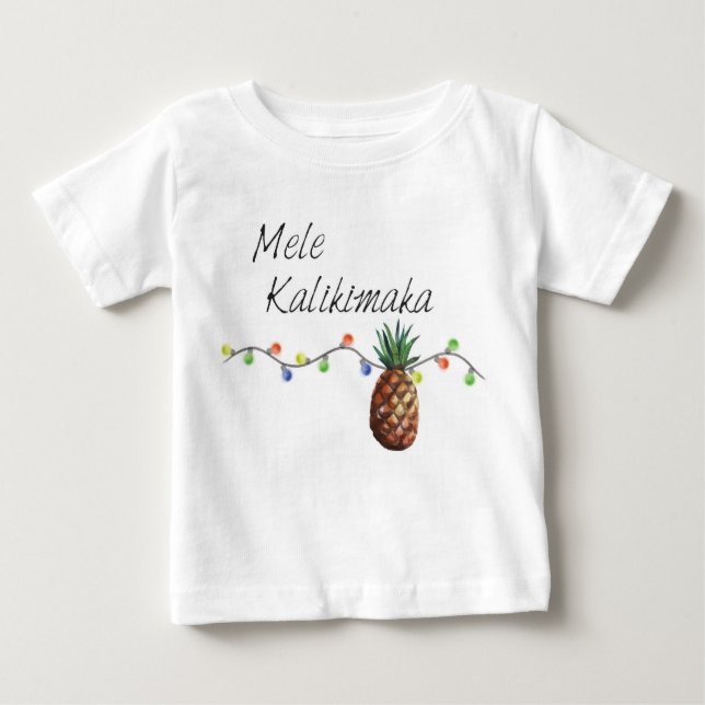 Mele Kalikimaka - Christmas Baby Shirt (Front)