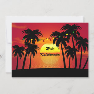 Mele Kalikimaka Christmas Holiday Card