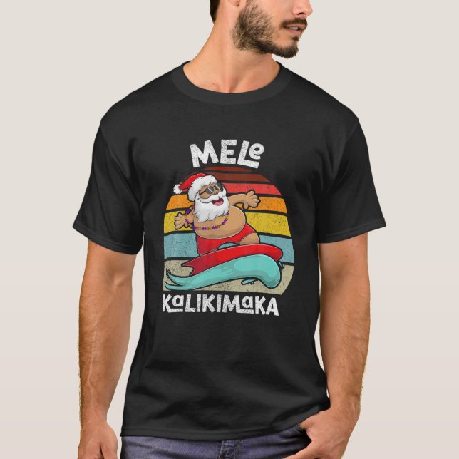Mele Kalikimaka Christmas Men Apparel Funny Surf S T-Shirt (Front)