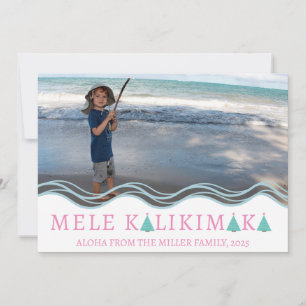 Mele Kalikimaka Christmas Photo Collage Holiday Card