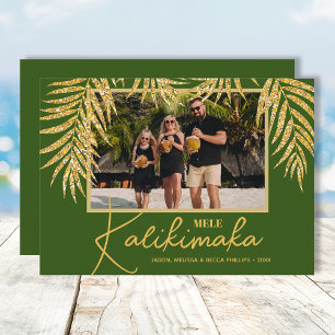 Mele Kalikimaka Christmas Photo Holiday Card