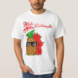 Mele Kalikimaka Christmas Pineapple T-Shirt