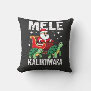 Mele Kalikimaka Christmas Shirt Santa Sleigh Sea Cushion