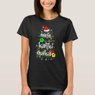 Mele Kalikimaka Christmas Tree Hawaiian Hawaii Fam T-Shirt