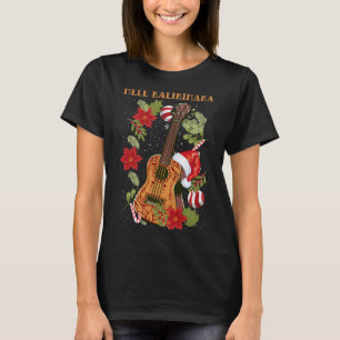 MELE KALIKIMAKA Christmas Ukulele Hawaii Gift   T-Shirt