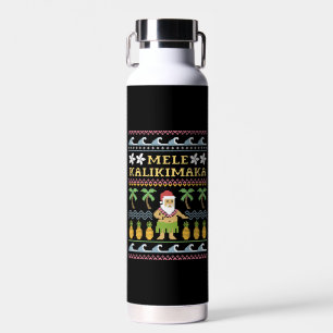 Mele Kalikimaka Christmas Water Bottle