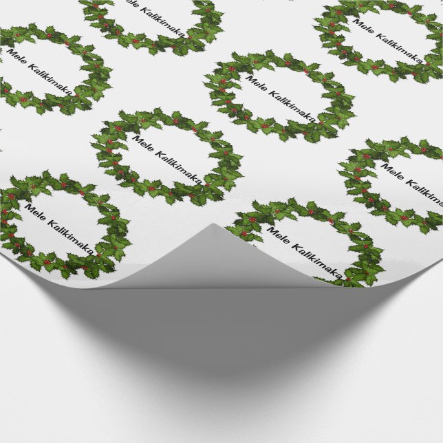 Mele Kalikimaka CHristmas Wrapping Paper (Corner)