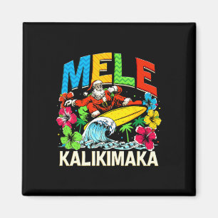 Mele Kalikimaka Christmas Xmas Santa Summer Hawaii Magnet