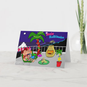 Mele Kalikimaka City Lights Greeting Card