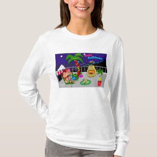 Mele Kalikimaka City Lights Ladies T-shirt